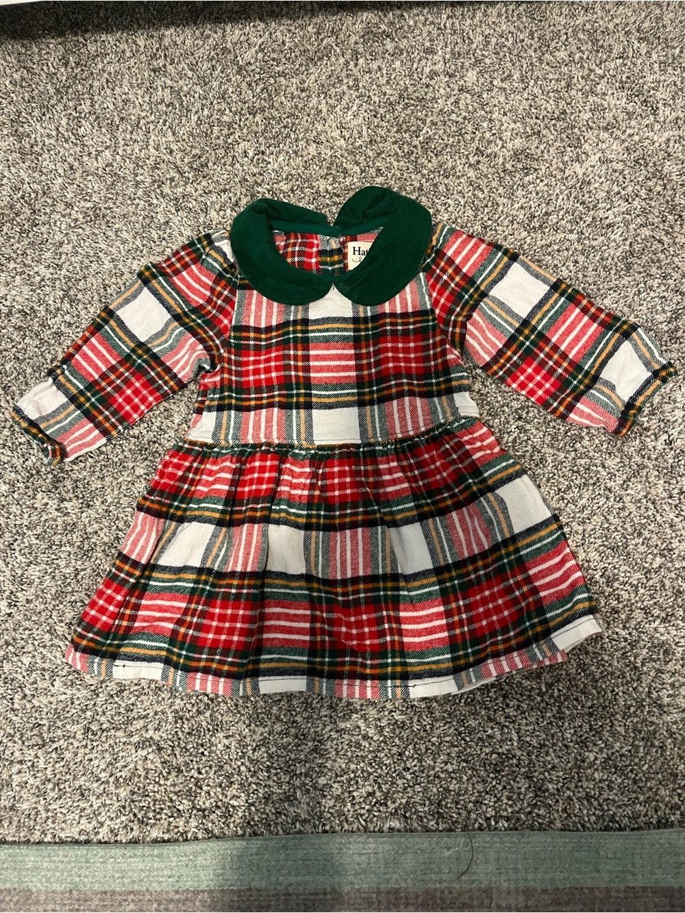 Hatley Baby Girl Holiday Christmas Plaid Dress 9-12 month